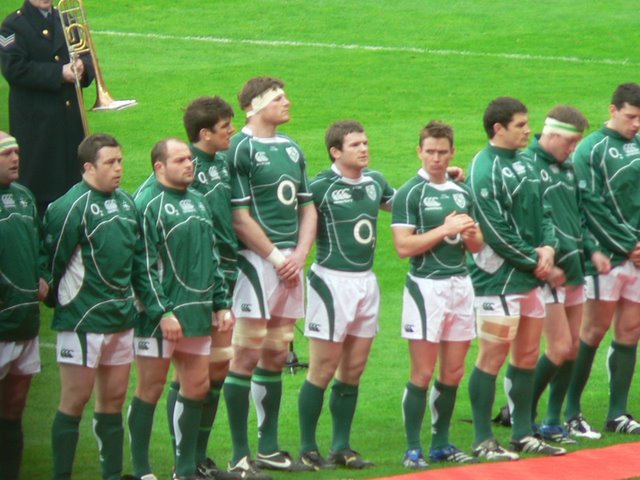 Lining up before match