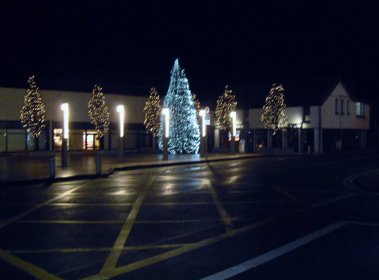 Castlebar County Mayo Market Square Christmas Lights & Crib