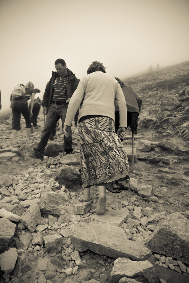 Climbing Barefoot - Croagh Patrick