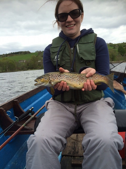 Cathrine_McGoldrick_with_her_first_2015_brown_trout_from_Lough_Arrow.JPG