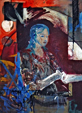 Anima 3 - by William O'Kane - Oil on Canvas - Dimensions: 6 x 3 feet.  - (Not for Sale).
This painting is not for sale. However, should  you wish to purchase one of  the other paintings or to view the paintings or to commission a portrait please contact William O'Kane at the following email address: willo_kane@hotmail.com. William is based in Castlebar, Co. Mayo, Ireland.