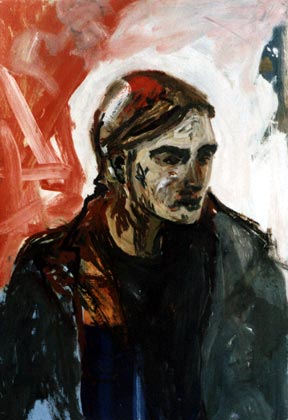 Shane -  by William O'Kane - Oil on Canvas - Dimensions: 3 x 2 feet. For Sale.
This painting is available to purchase. Should  you wish to purchase one of these paintings or to view the paintings or to commission a portrait please contact William O'Kane at the following email address: willo_kane@hotmail.com. William is based in Castlebar, Co. Mayo, Ireland.