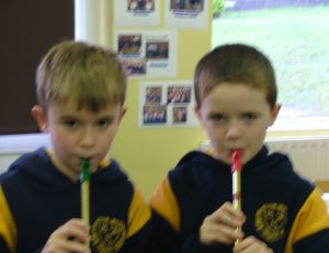 Practising for the school band