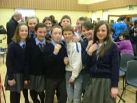 Choir members enjoy the night