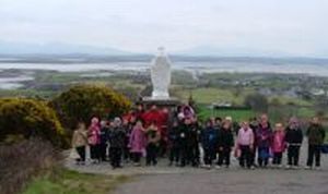 Second class at the Statue