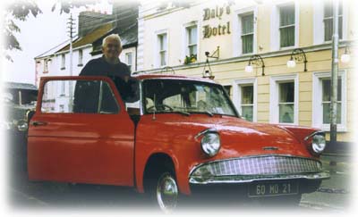 John Cunningham with his 1960 Ford Anglia