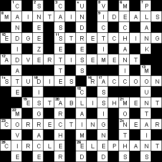 Castlebar's online Crossword Puzzle