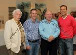 Castlebar Councillors past and present, pictured in the Linenhall Arts Centre at the official opening of "On The Edge - Contemporary Glass from Ireland and South West England" exhibition from left: Johnny Mee, Ger Deere, Mayor of Castlebar Michael Kilcoyne and Harry Barrett. Photo: © Michael Donnelly