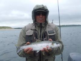 A fine sea trout caught in the Moy Estuary. Click photo for all the latest angling details in the Northwest.