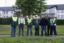 Castlebar Mitchels and Castlebar Celtic joined together with Councillors and members of the public in a Tidy Towns clean-up on Monday June 23. Click photo for more.
