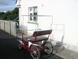 Jarlath Cunningham has posted a photo of Liam Gavin's quad cycle which he restored to running order and which has been discussed recently on the Castlebar Nostalgia Board. 