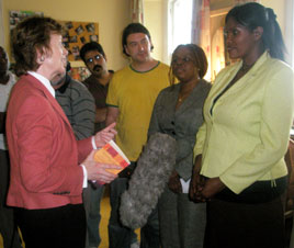 Mary Robinson took some time out from her holidays to pay a private visit to Mayo Intercultural Action (MIA) on Monday 7 July last. Click photo for more.