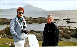 Annie Henrick and Frances Rosser, two members of Castlebar Camera Club, on a recent evening outing to Achill Island. Click photo for main Camera Club page and links to members' photo galleries.