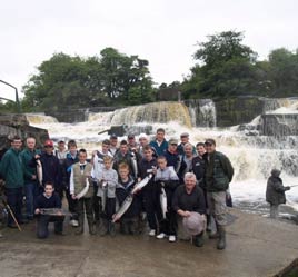 Some happy Junior Anglers with some of their catch at a recent NW Fisheries Board event. Click photo for details.