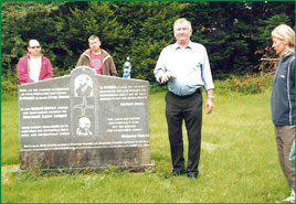 Mr. Michael Comer leads a historical walking tour of Swinford. Click on photo for more details from Mayo Historical and Archaeological Society.