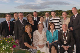 Tom Campbell photographed the late JJ O'Hara recently at a civic reception in honour of his work for the Admiral Brown Society.