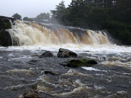 Kevin McNally has uploaded a photo of Aashleigh Falls in flood. Click on photo for an enlargement