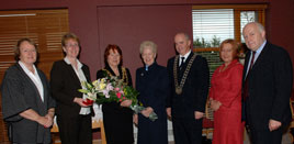 The Mayor of Wiggin visits Cuan Catriona. Click photo for details from Tom Campbell.