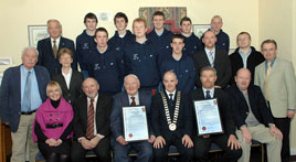 A Civic Reception was held for the St. Gerald's College team that represented Ireland in the Open Asian Championship of the FIRST Power Puzzle. Click photo for the Castlebar Town Council reception photographed by Tom Campbell.