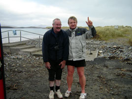 Ernie and Johnny after the climb... The Seven Day In A Row Challenge of Croagh Patrick event takes once again between 11th-17th March. Click on photo for details of this event in support of Autism Ireland.
