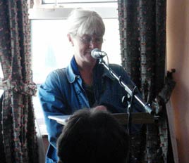 Geraldine Mitchell reading at the Mayo County Council sponsored Writers Workshop in Belmullet. She is the winner of this year's Patrick Kavanagh Poetry Award 2008. Click photo for details.