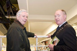 Photographed at the launch of a Healthy Reading Scheme at Mayo County Library, Castlebar were Cllr. Paddy McGuinness and Cllr, Joe Mellett, Cathaoirleach, Mayo County Council. Click for more from Keith Heneghan.