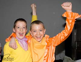 Kate McKeon has uploaded this photo of two Junior Chorus Boys, Castlebar Panto, Puss In Boots, 2009, to the photo gallery.