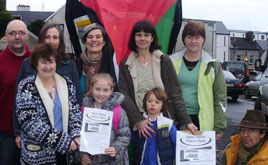 Container to Gaza in aid of Palestinian Children. Click photo for details of shipment - three vans filled with aid donated by the people of Castlebar.