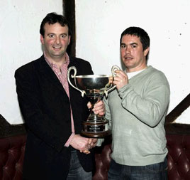 John Noonan was top scorer of the year as Ballyglass F.C. honoured its senior stars for the 2008 season. Click photo for more awards photos from Ken Wright.