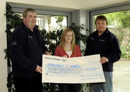 Margaret Connell climbed the Reek in the recent challenge. Ken Wright photographed a number of Seven Day Challenge 2009 cheque presentations in aid of Autism Ireland. Click photo for more.