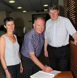 Tom Campbell recorded the opening of a book of condolences for victims and survivors of child abuse in institutional care in Ireland. Click photo for more details.