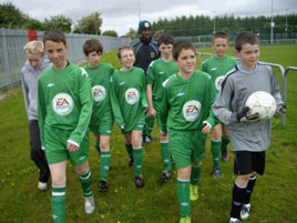 Congratulations to St Patricks BNS, Castlebar who won the C section of the EA Sports FAI Schools 5-A-Side National Finals competition. Click on photo for the details.