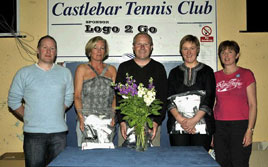 Ken Wright photographed the winners in the Castlebar Tennis Club Spring League competition. Click on photo for lots more.