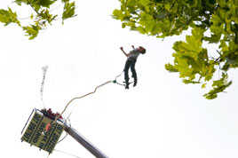 Hanging out on the Mall - from last Saturday's festival of fun and games on the Mall in the middle of Castlebar. Click photo for more bungee jumping photos from Alison Laredo.