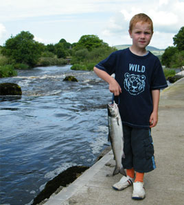 This (very) young angler caught his first salmon on the Moy recently! One of the items in this week's angling update for the Northwest Region. Click on photo for more.