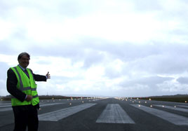 Showing off the new CAT II Instrument Landing System which is now fully operational at Ireland West Airport Knock. Click on photo for the details.