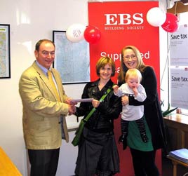 Ken Wright photographed recipients of cheques from the EBS community fund in Castlebar. Click on photo for details.