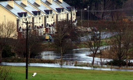 Castlebar has escaped the recent flooding but Dalemedia has some photos of some local flooding just downstream. Click on photo for more from Dalemedia.