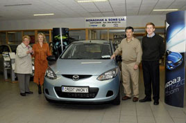 Irene Gannon is the winner of a car in the latest Credit Union Members Draw. Click on photo for details from Ken Wright.