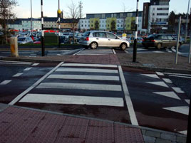 The new pedestrian crossing between Tesco and Aldi/Next/Homebase. Click on photo for more from Ansel uploaded to our DIY photo gallery.