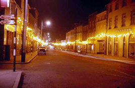 Christmas lights from almost 50 year ago - Castlebar 1962. Click for more from Jack Loftus