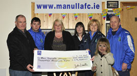 Manulla Football Club Lotto winner, Danielle Kilcoyne, receives cheque for €17,000!. Click on photo for details from Ken Wright.
