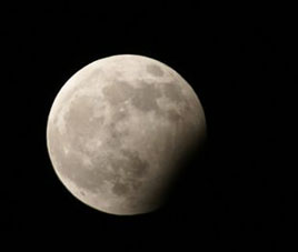 New Year, Full Moon - but with a bit missing. Noel O'Bryne was one of the photographers to capture last night's partial eclipse of the Moon. 