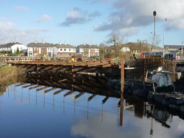 Bridge over Troubled Waters? No - just the latest bridge across the Castlebar River. Click on photo for more from Castlebar's chronicler - Jack Loftus.
