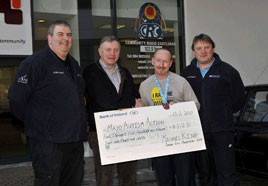 Michael King raised over €4000 euro in the Dublin City Marathon for Mayo Autism Action. Click on photo for details.
