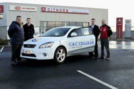 Pat Neary of Conway motors, Castlebar, presents a new Kia Ceed van to Stephen Kearns of C&C Cellular. Click photo for the details from Ken Wright.