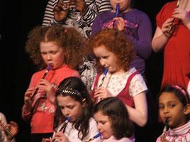 St. Angela's held a concert on Wednesday - Seisiún na n-Óg. Click on photo for lots more photos and video in the lead-up to Seachtain na Gaeilge.