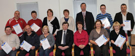 Tom Campbell photographed shop stewards who completed a four day Shop Stewards FETAC Course in Castlebar recently. Click on photo for more.