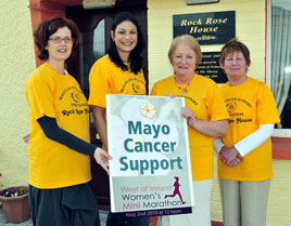 Get on your running shoes for the West of Ireland Women's Mini-Marathon in aid of Mayo Cancer Support Association. Click on photo for details of this worthy event.