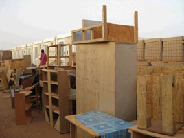 Furniture sale in Chad. Kevin McDonald reports on his Week 13 - escorting Red Cross, World Food Programme and a demining agency in some pretty hot conditions. Click on photo for more.